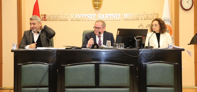 Samsun Büyükşehir Belediye Meclisi Ocak ayı kapanış toplantısı yapıldı